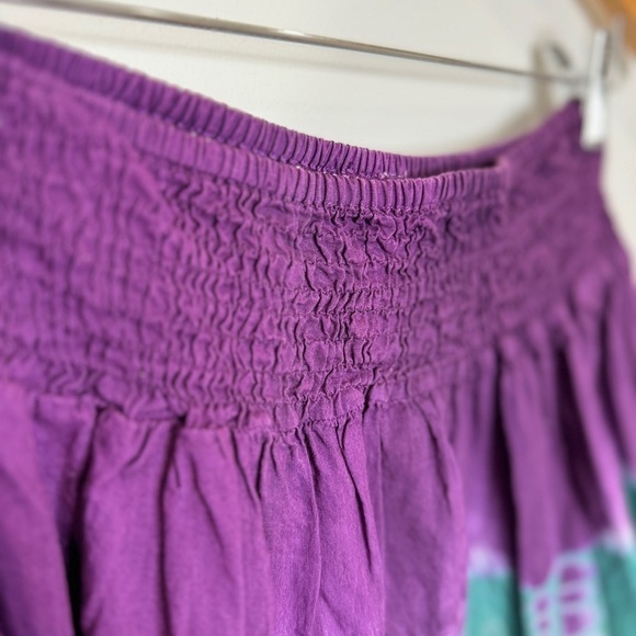 Xhilaration Tie Dye Flowy Purple Skater Skirt (M) - Picture 4 of 5